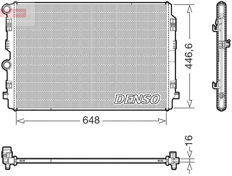 Denso DRM02050 - Chladič vody -