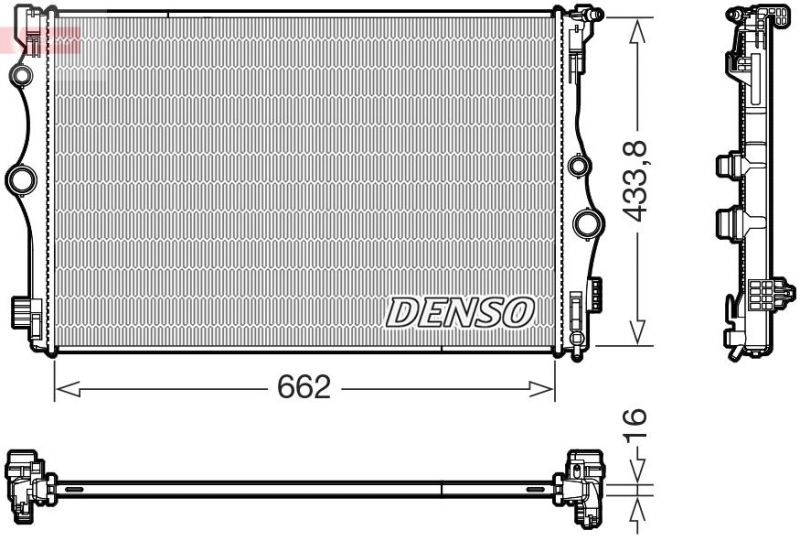 Denso DRM17098 - Chladič vody -
