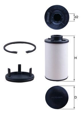 Knecht HX 286KIT - Hydraulický filter -