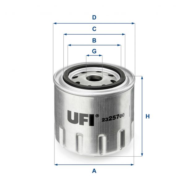 UFI 23.257.00 - Olejový filter -