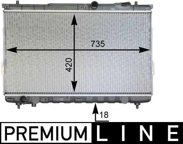 Mahle CR 1299 000P - Chladič vody -