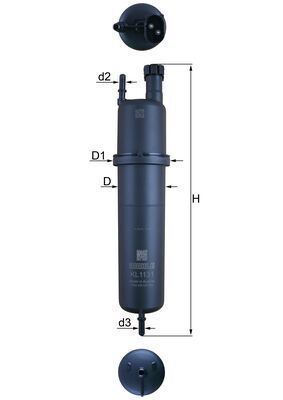 Knecht KL 1131 - Palivový filter -