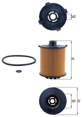 Knecht OX 1357D - Olejový filter -