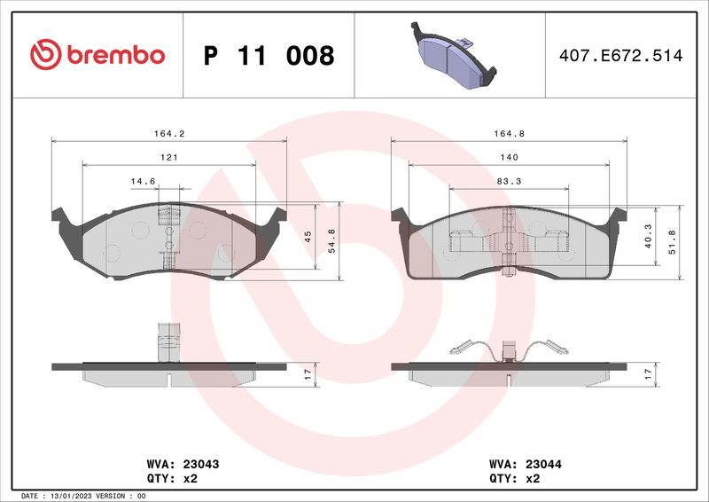 Brembo P11008