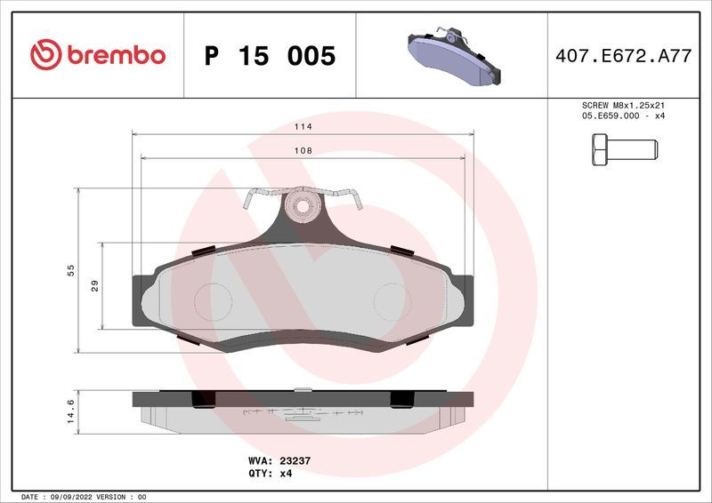 Brembo P15005