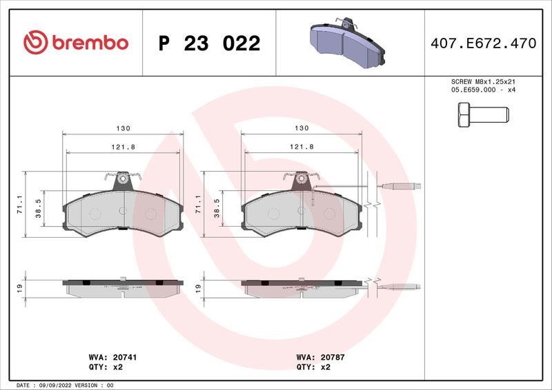 Brembo P23022