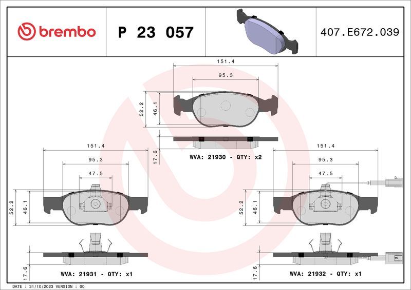 Brembo P23057