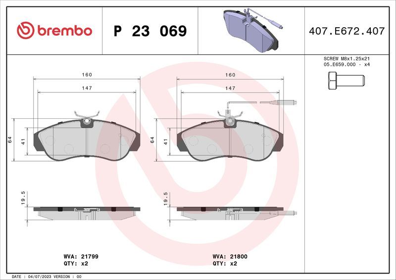 Brembo P23069