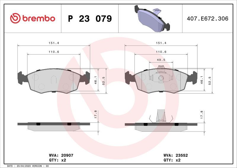 Brembo P23079