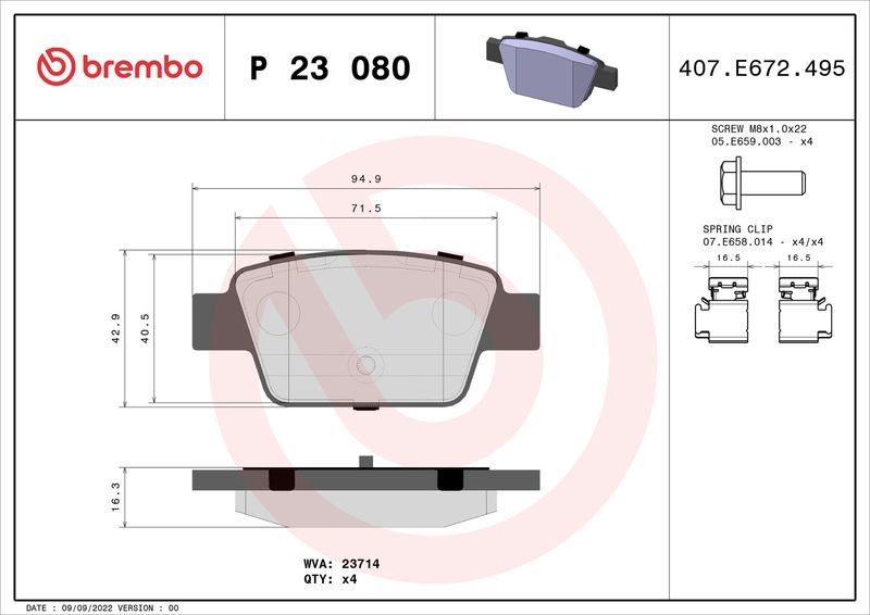 Brembo P23080