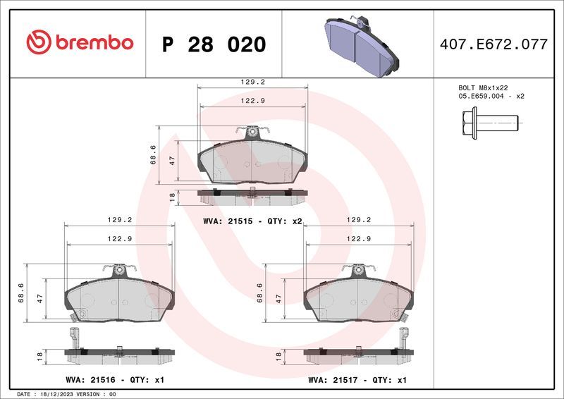 Brembo P28020