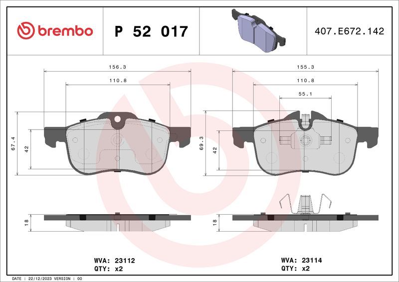 Brembo P52017