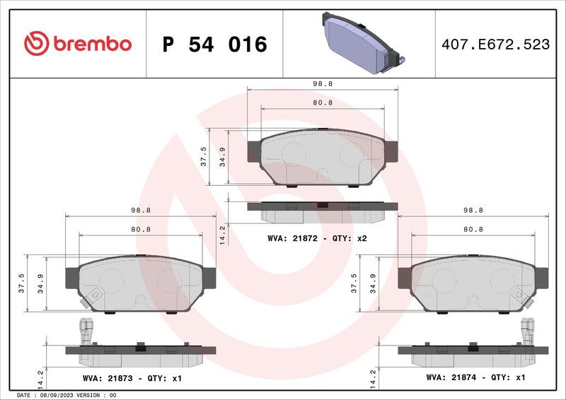 Brembo P54016