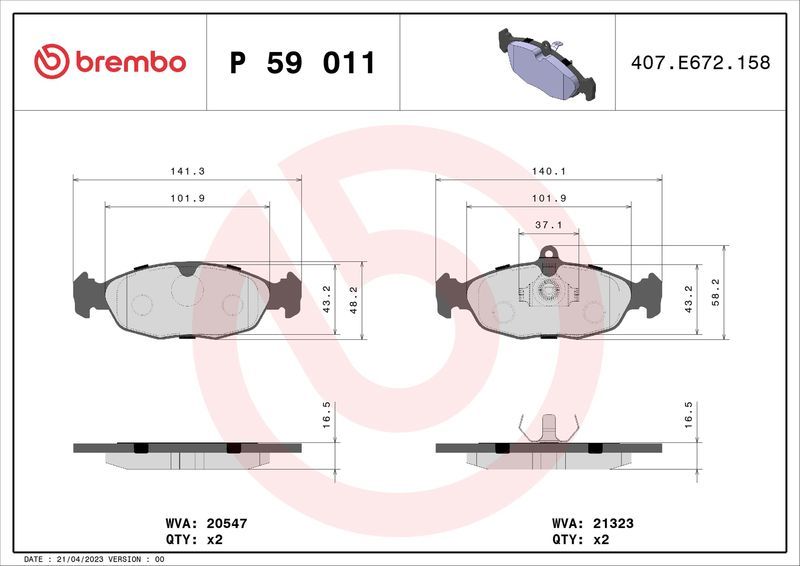 Brembo P59011