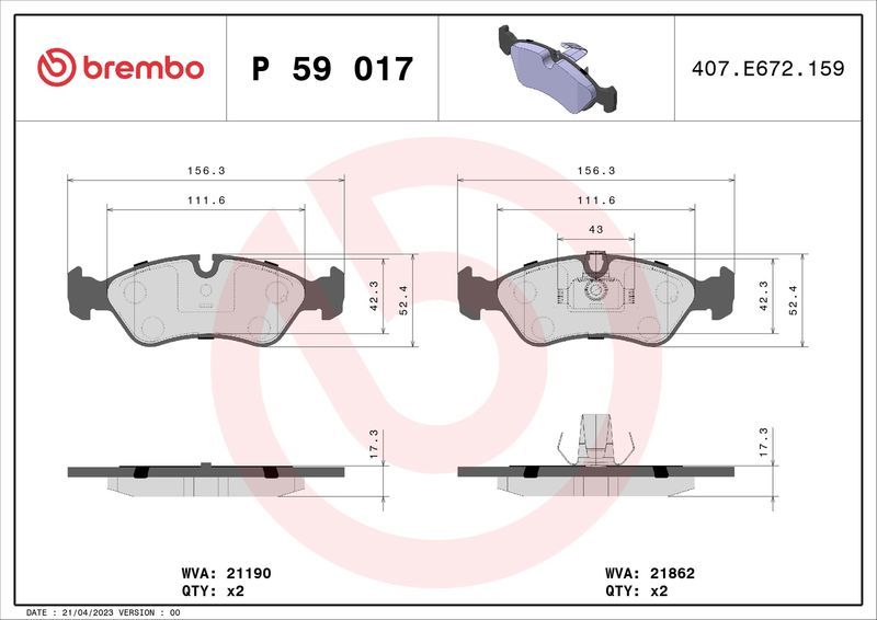 Brembo P59017