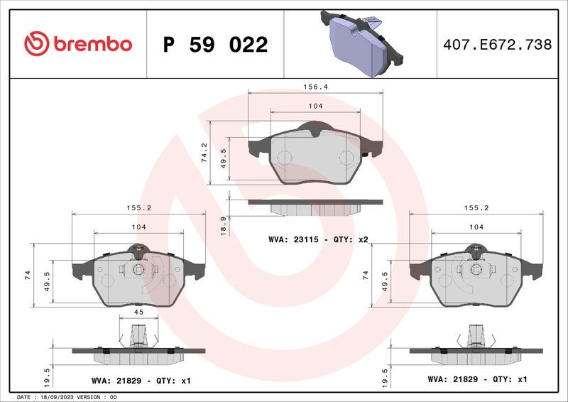 Brembo P59022