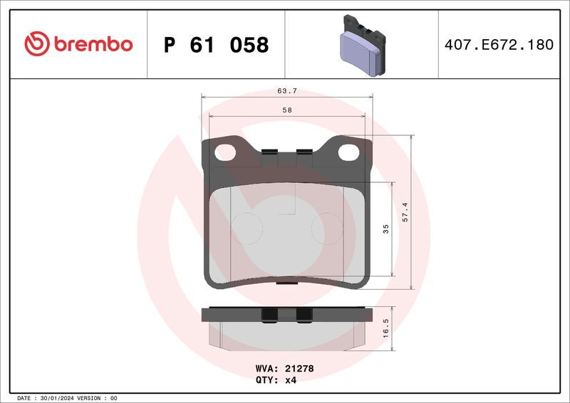 Brembo P61058