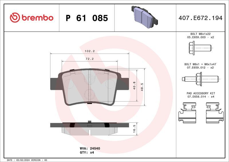 Brembo P61085