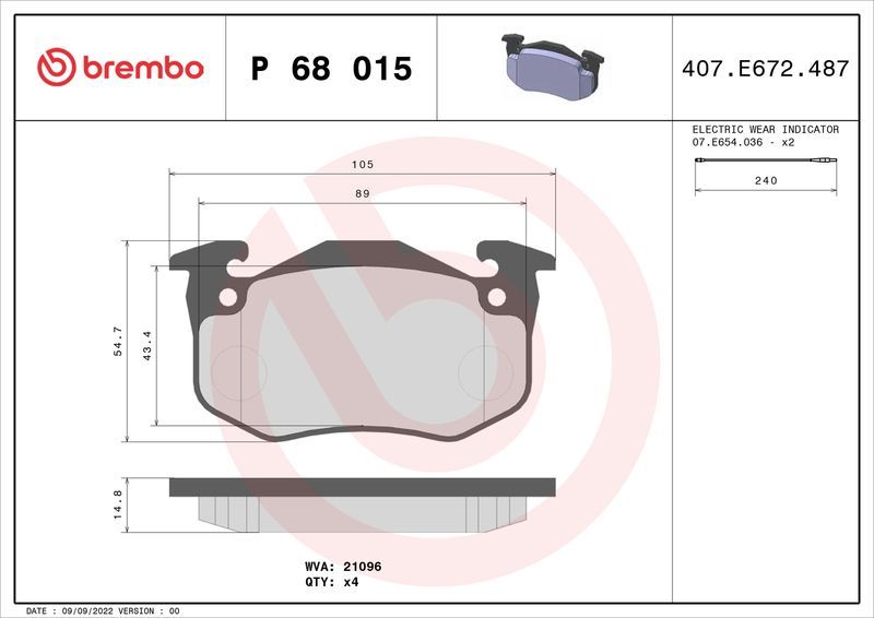 Brembo P68015