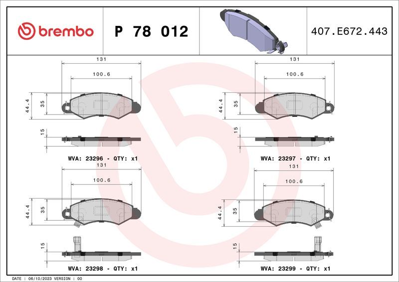 Brembo P78012