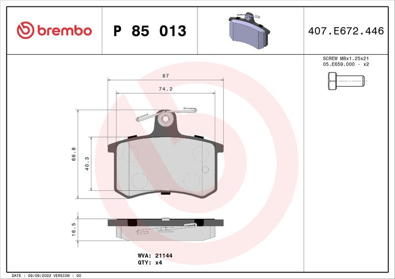 Brembo P85013