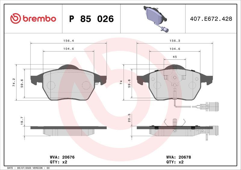 Brembo P85026