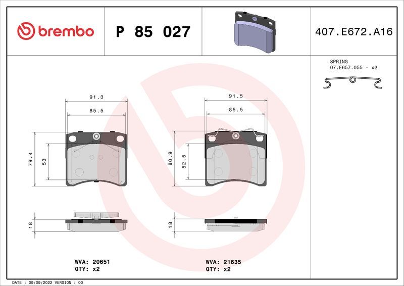 Brembo P85027