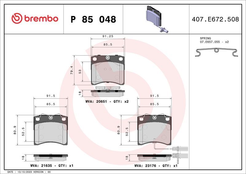 Brembo P85048