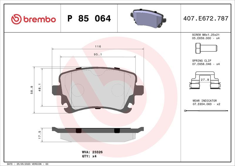 Brembo P85064