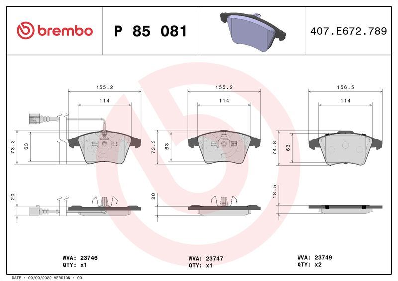 Brembo P85081