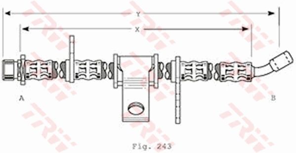 TRW PHD370 - Brzdová hadica -