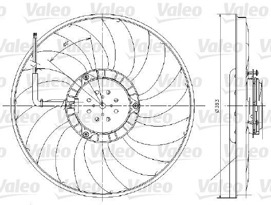Valeo 696017 - Ventilátor motora -
