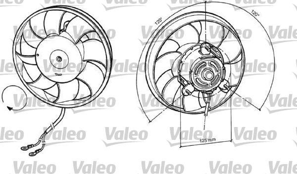 Valeo 696037 - Ventilátor motora -