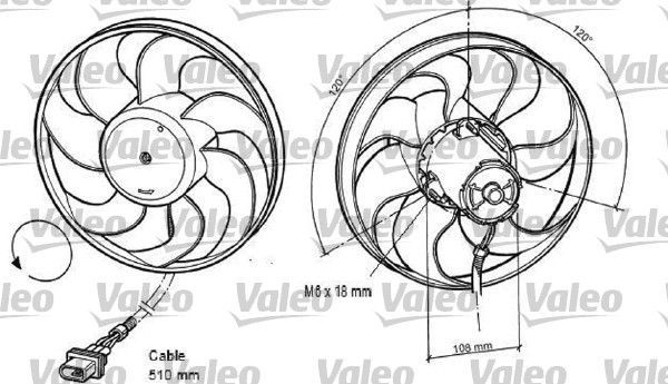 Valeo 696042 - Ventilátor motora -
