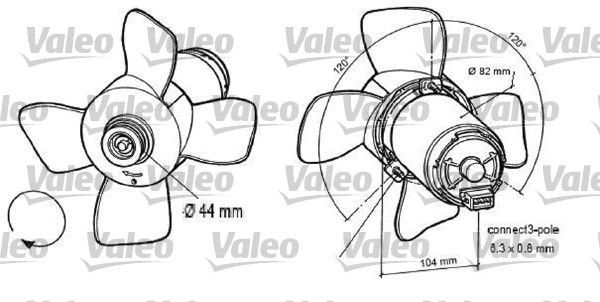 Valeo 696047 - Ventilátor motora -