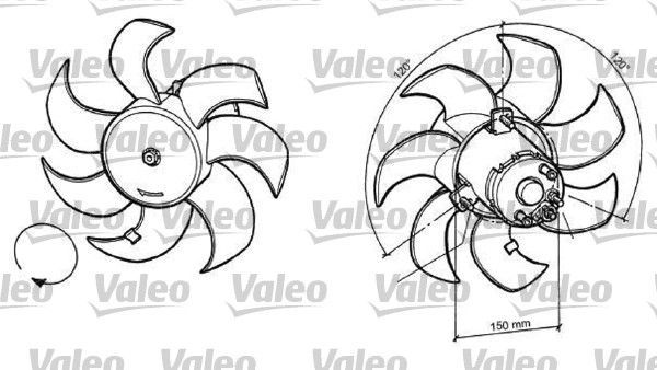 Valeo 696049 - Ventilátor motora -