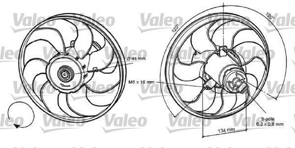 Valeo 696056 - Ventilátor motora -