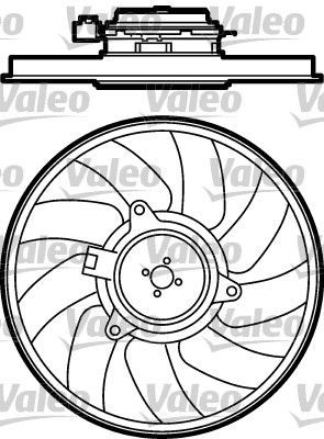 Valeo 696080 - Ventilátor motora -