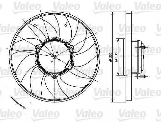 Valeo 696083 - Ventilátor motora -