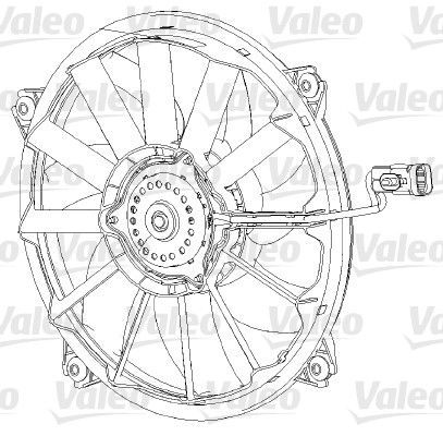 Valeo 696091 - Ventilátor motora -