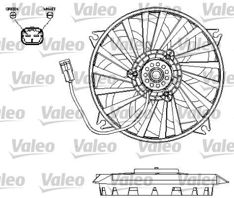 Valeo 696132 - Ventilátor motora -