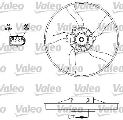 Valeo 696134 - Ventilátor motora -