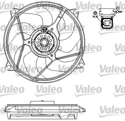Valeo 696135 - Ventilátor motora -