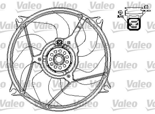 Valeo 696136 - Ventilátor motora -
