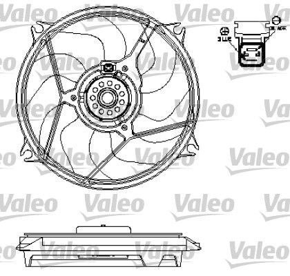 Valeo 696137 - Ventilátor motora -