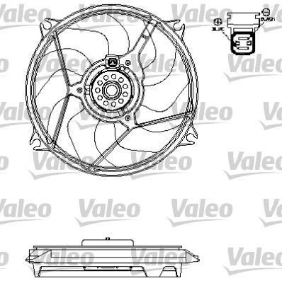 Valeo 696138 - Ventilátor motora -