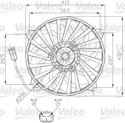 Valeo 696139 - Ventilátor motora -