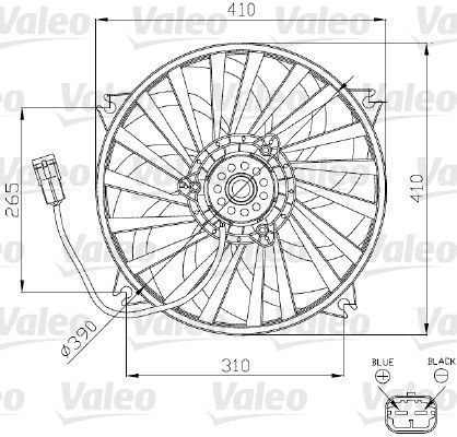 Valeo 696140 - Ventilátor motora -