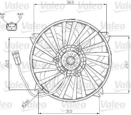Valeo 696174 - Ventilátor motora -