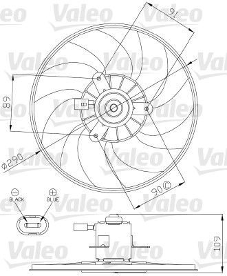 Valeo 696286 - Ventilátor motora -